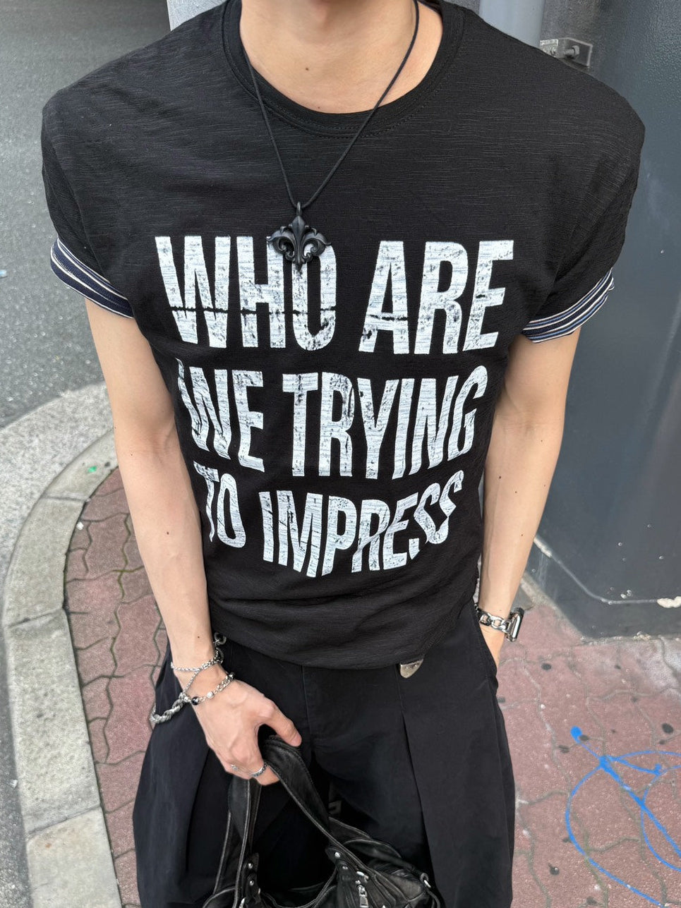 HEP FIVE店WEB限定受注制【Chikashitsu +】graphics slub cropped tee (4color)