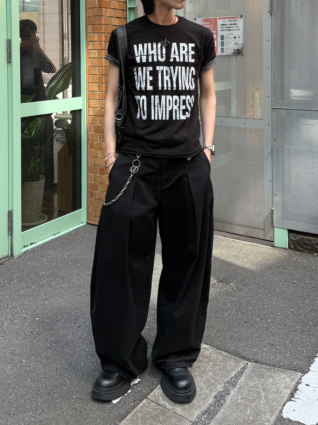 HEP FIVE店WEB限定受注制【Chikashitsu +】graphics slub cropped tee (4color)