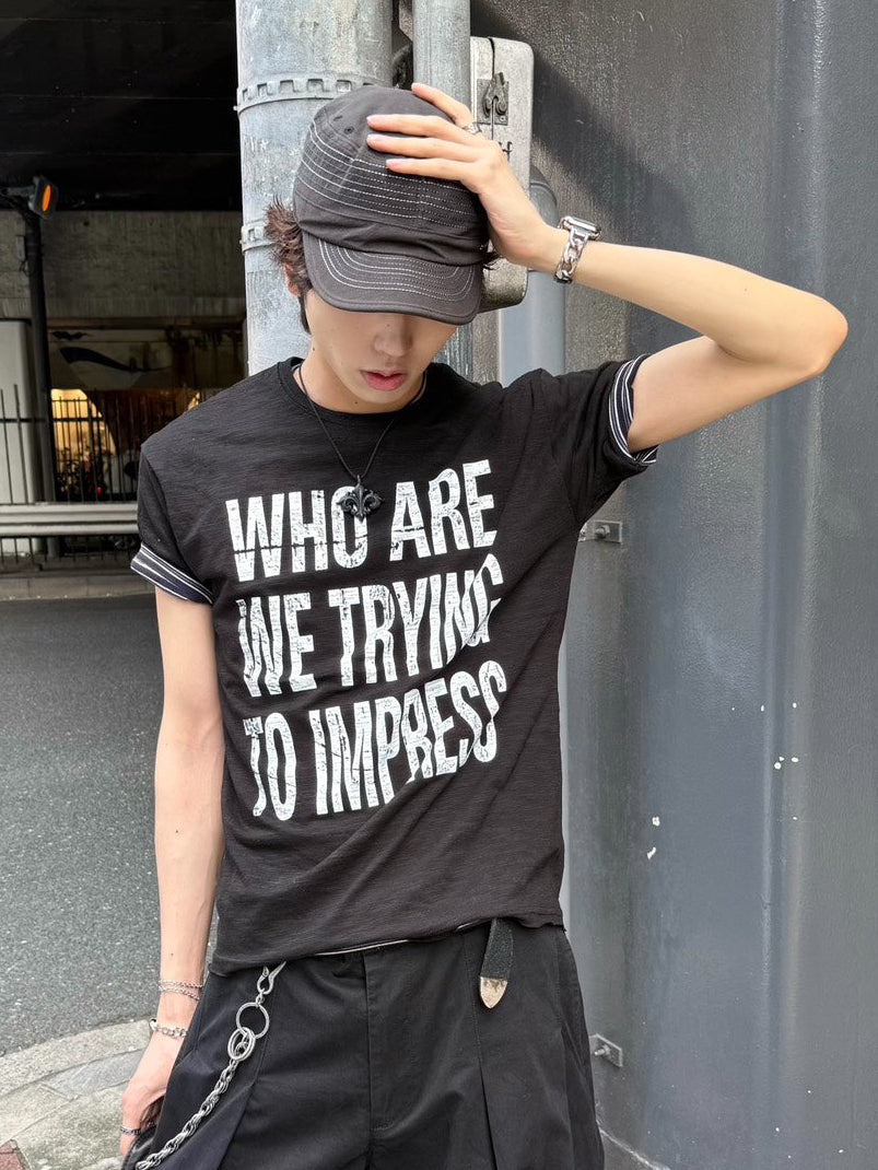 HEP FIVE店WEB限定受注制【Chikashitsu +】graphics slub cropped tee (4color)