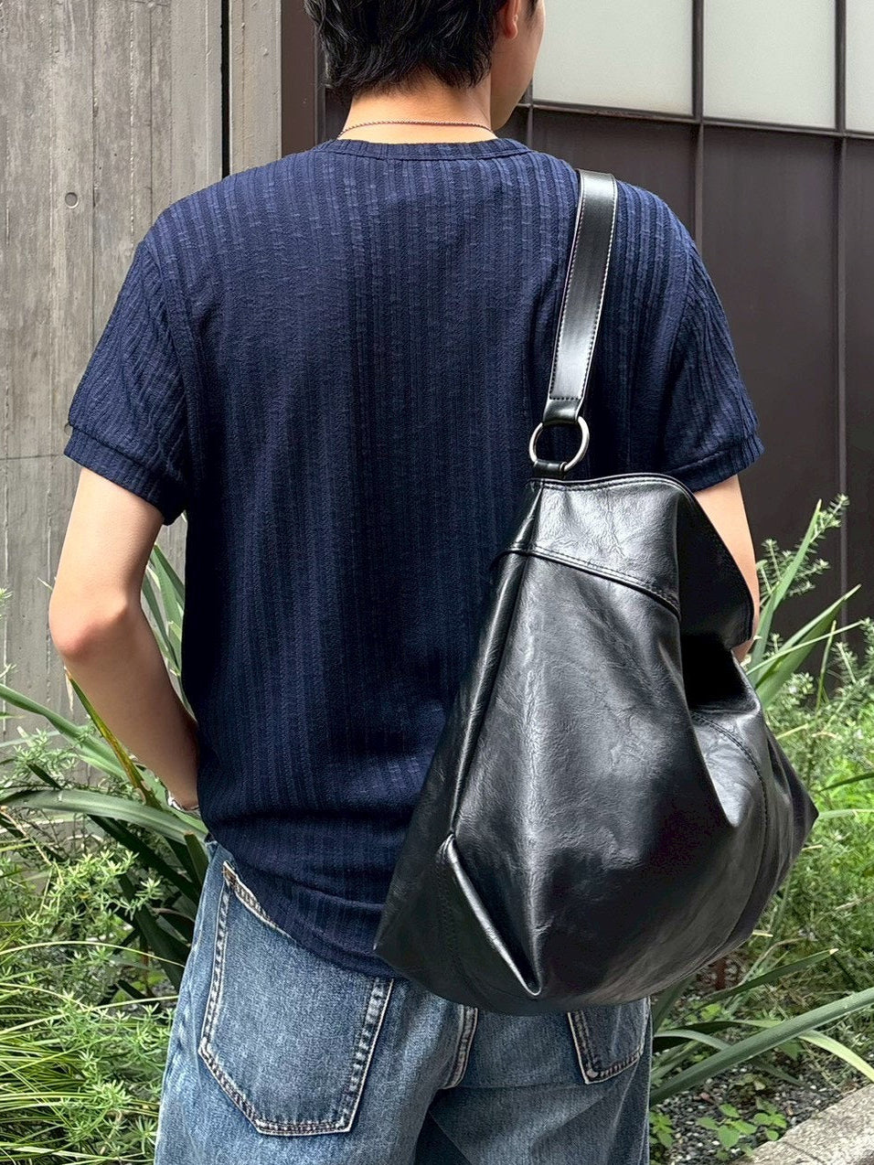 受注制【Chikashitsu +】no collar half sleeve cardigan (3color)