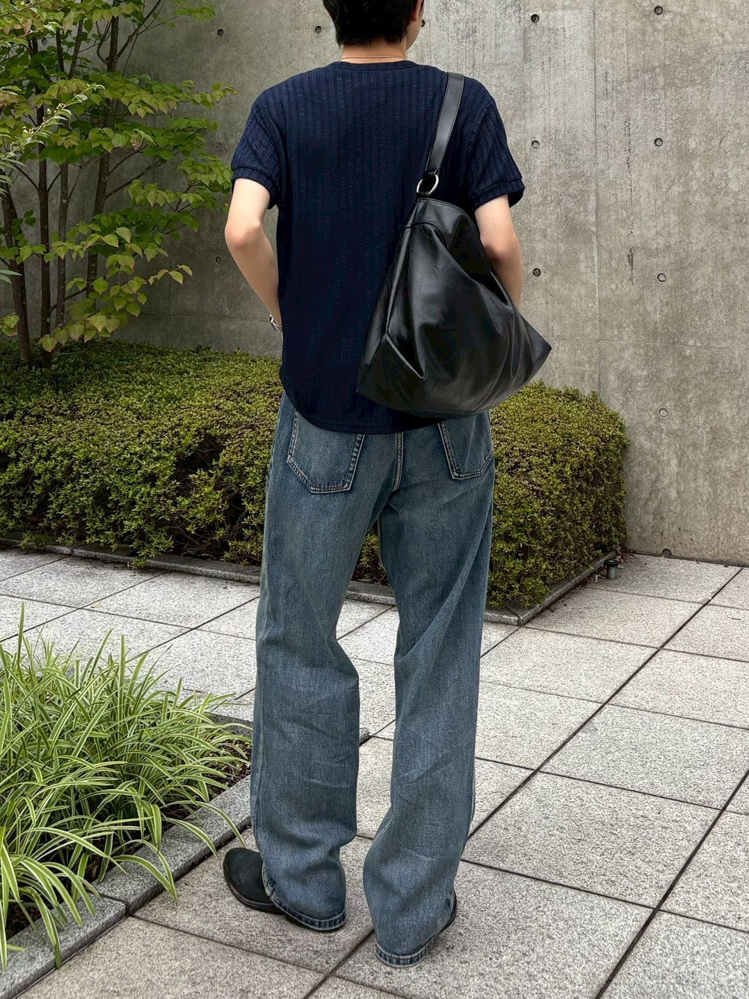 受注制【Chikashitsu +】no collar half sleeve cardigan (3color)