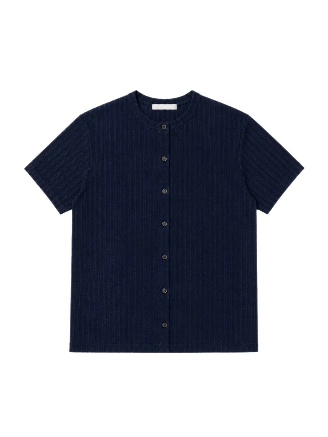受注制【Chikashitsu +】no collar half sleeve cardigan (3color)