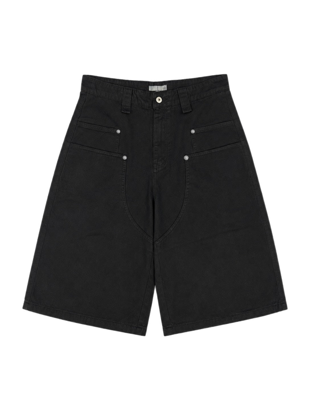 受注制【Chikashitsu +】wide carpenter bermuda pants (2color)