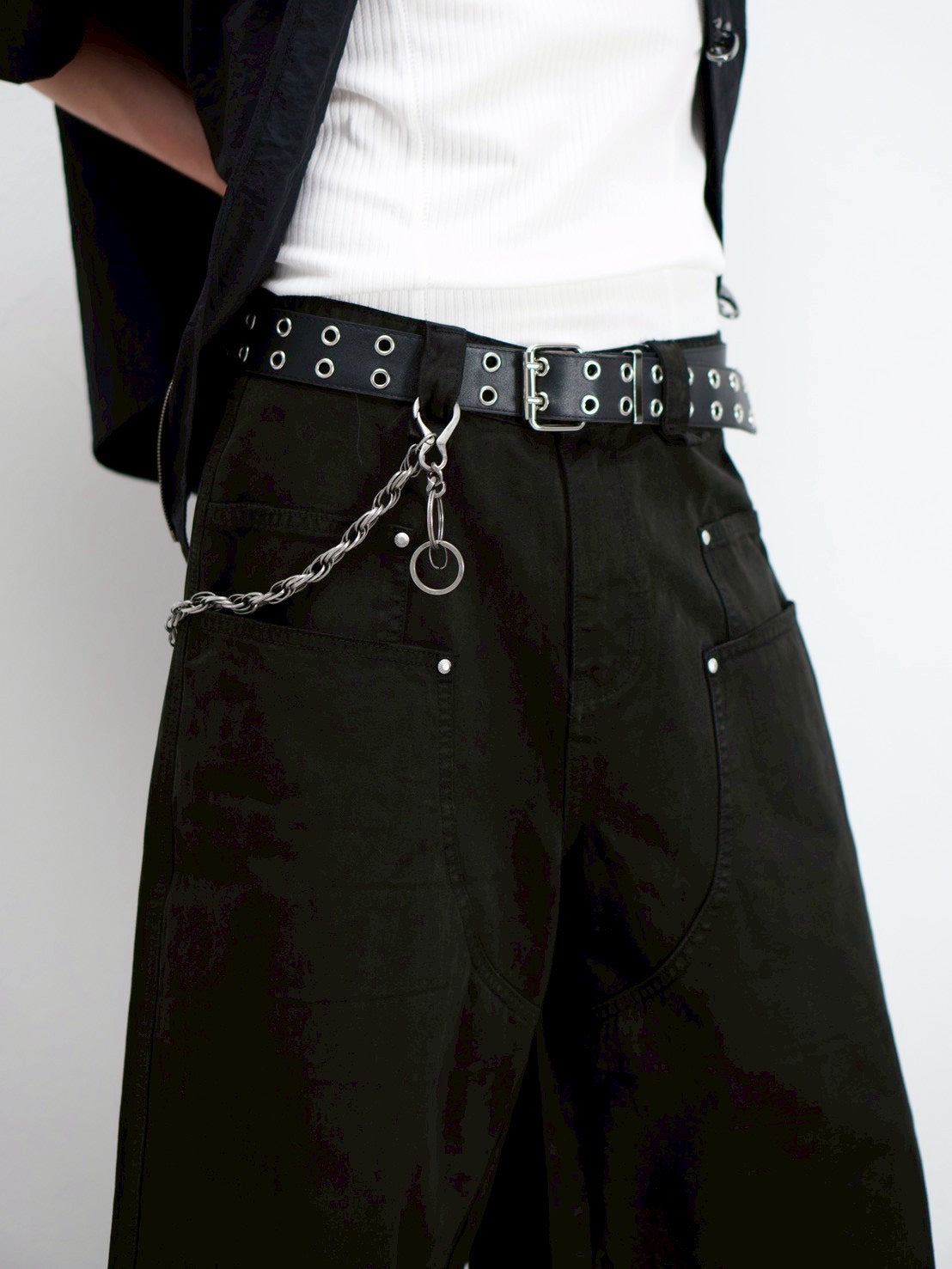 受注制【Chikashitsu +】wide carpenter bermuda pants (2color)