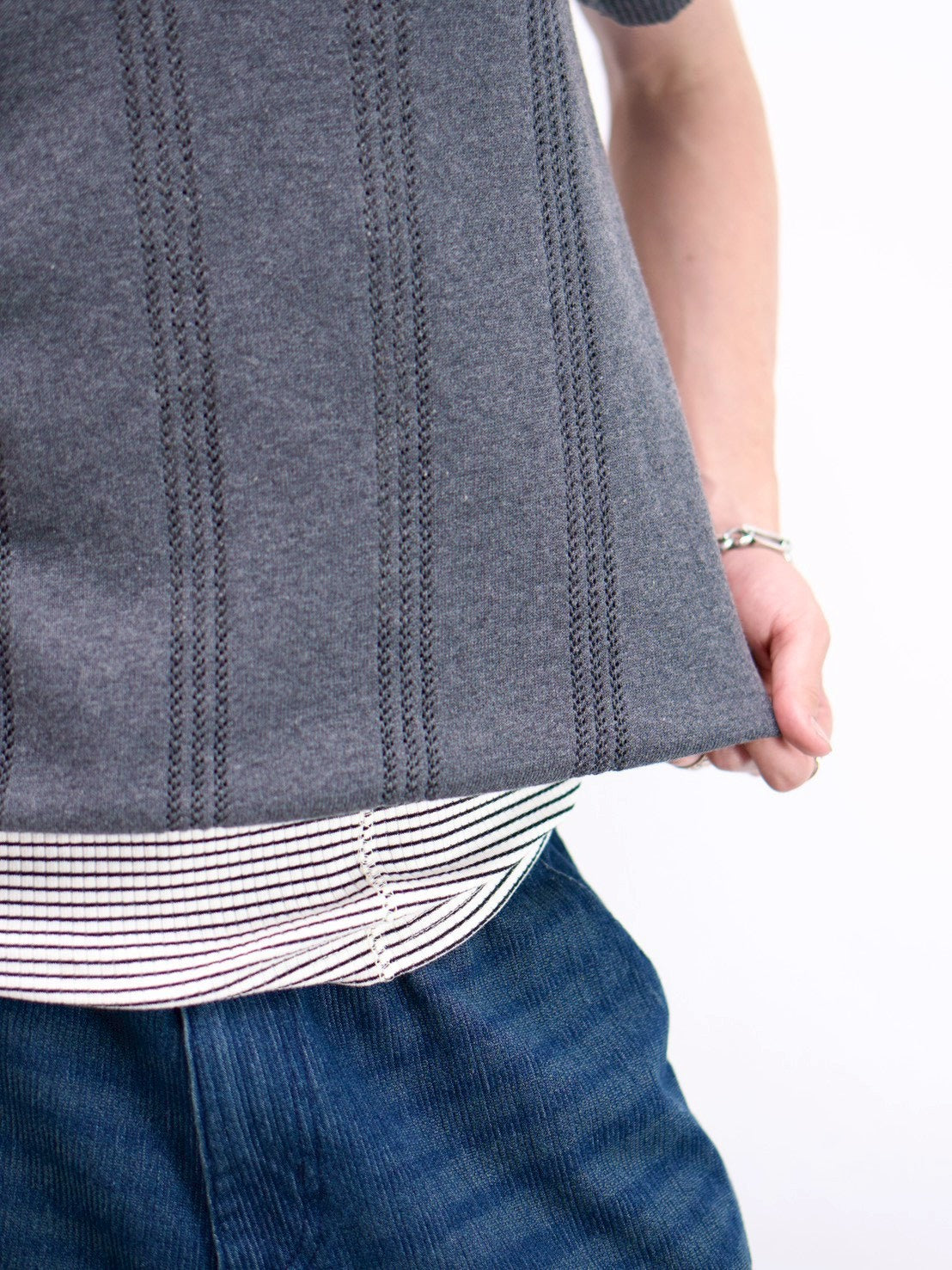 受注制【Chikashitsu +】punching summer knit polo (4color)