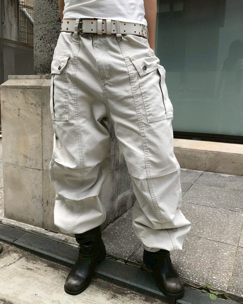 受注制【OaKS】vintage wash 2-belt biker boots