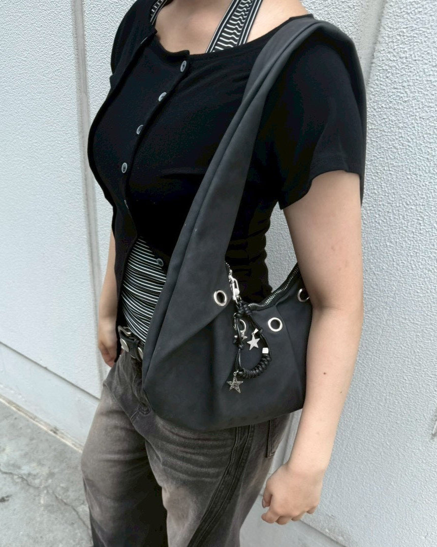 受注制【OaKS】circle smocking shoulder bag (2color)