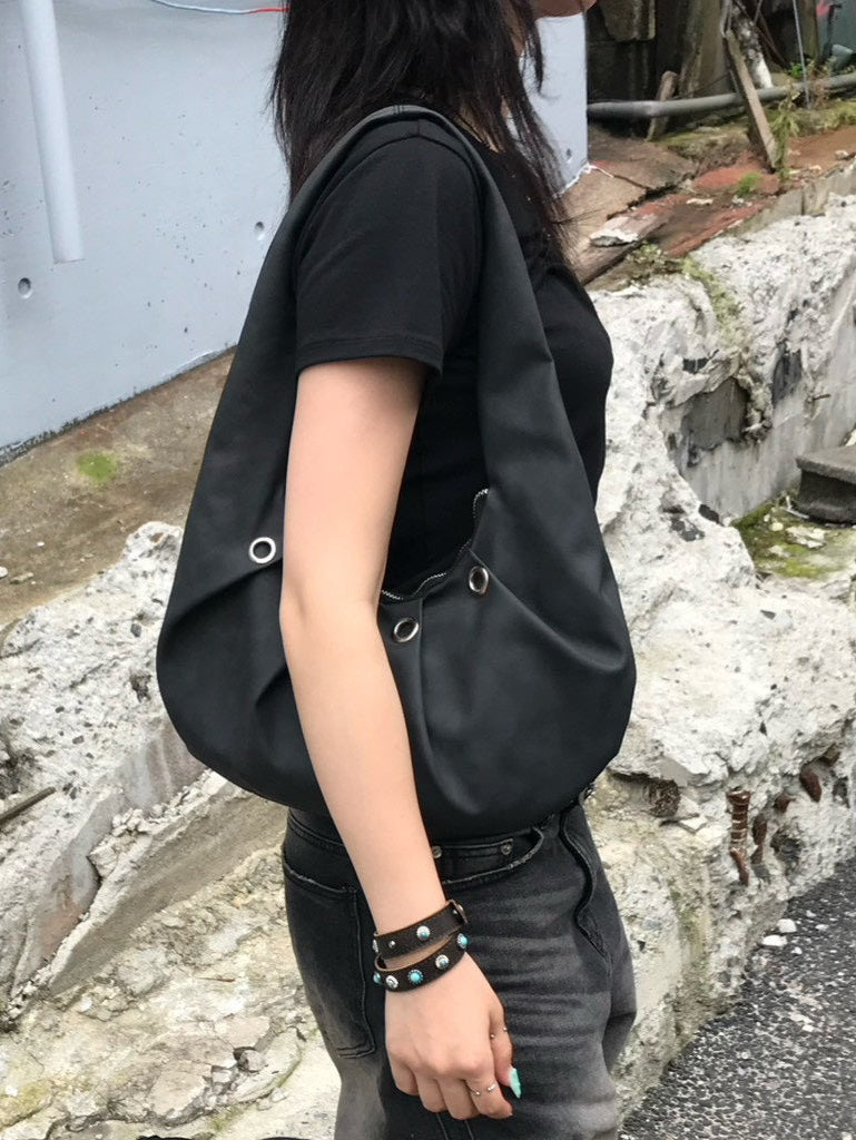 受注制【OaKS】circle smocking shoulder bag (2color)