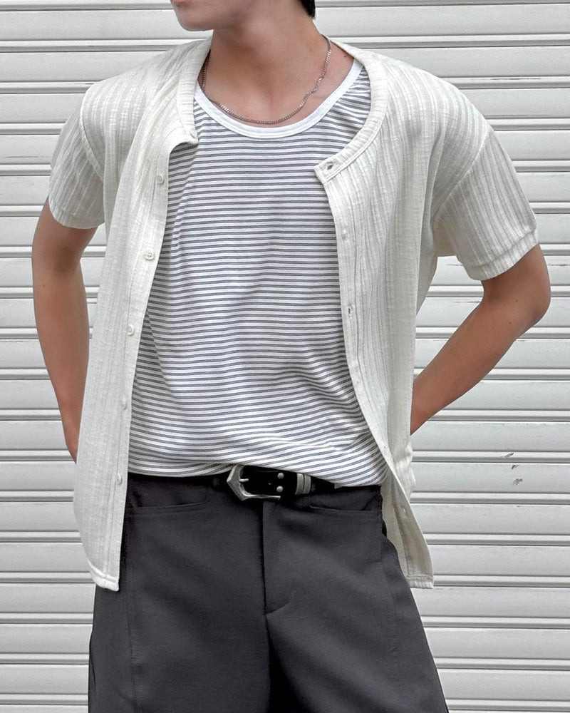 受注制【Chikashitsu +】border sleeveless (3color)