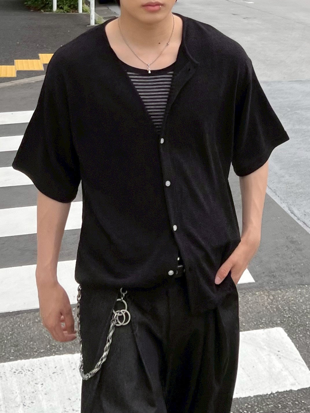 受注制【Chikashitsu +】border sleeveless (3color)