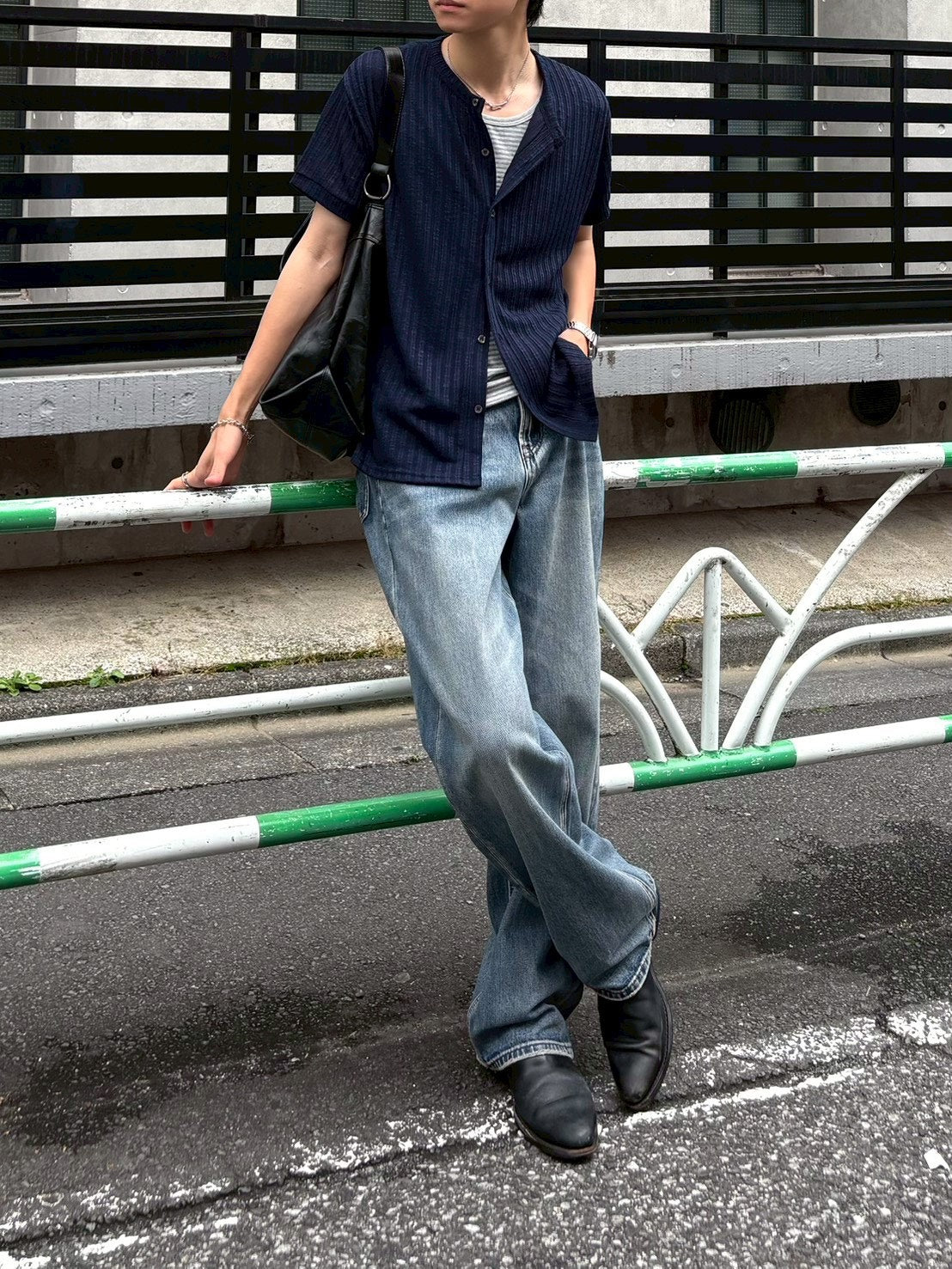 受注制【Chikashitsu +】border sleeveless (3color)
