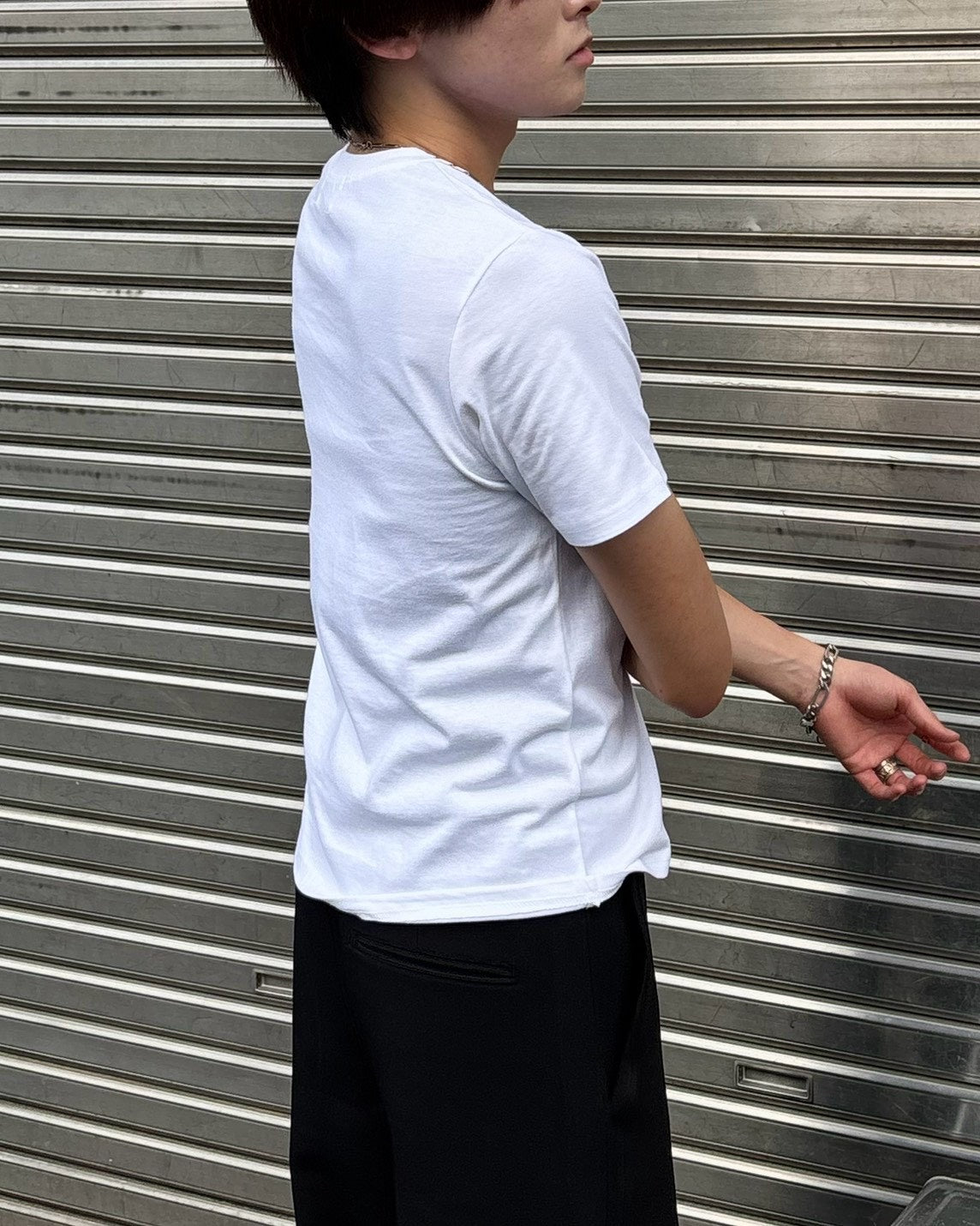 受注制【Chikashitsu +】muscle fit crop t-shirt (3color)