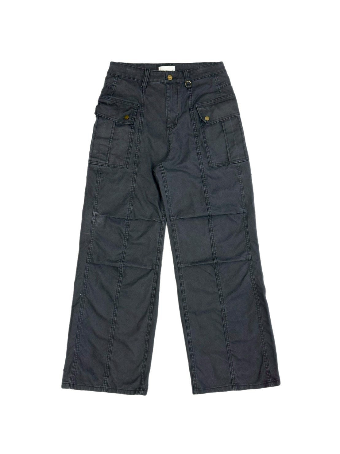 【OaKS】Deep-dyed Cut-out Pants (2color)