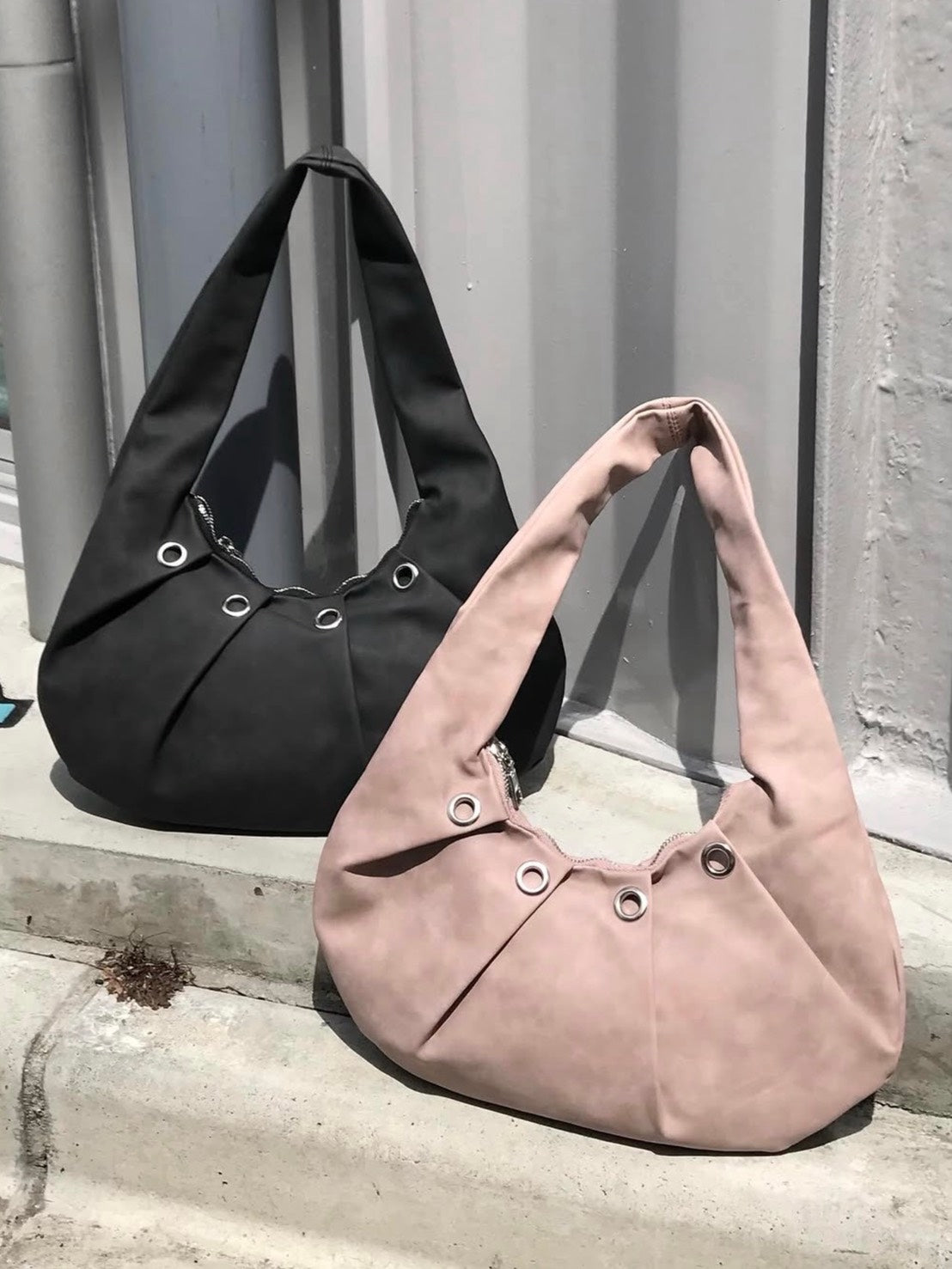 受注制【OaKS】circle smocking shoulder bag (2color)