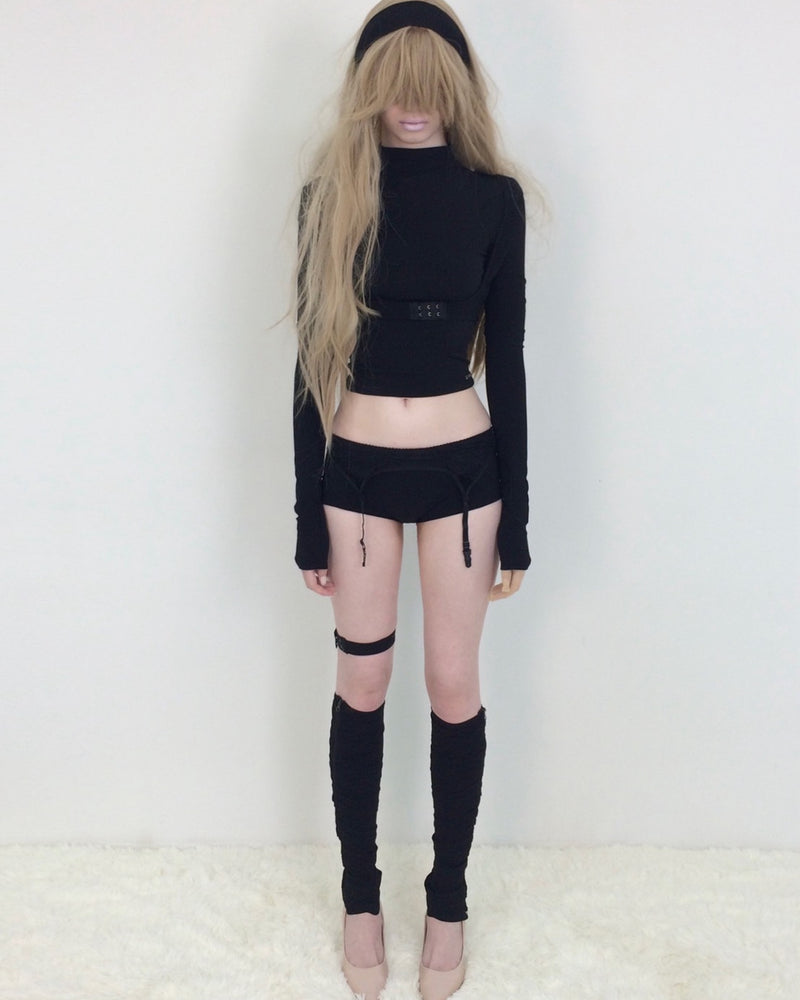 【bonnae】Garter micro shorts