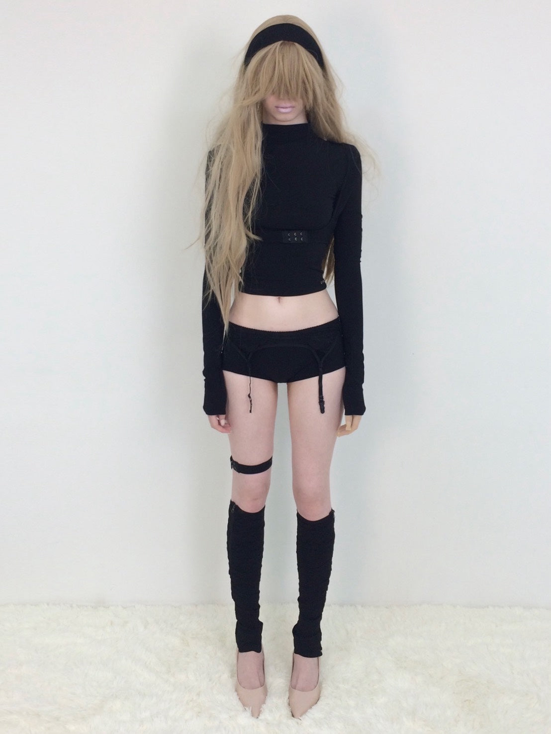 【bonnae】Garter micro shorts