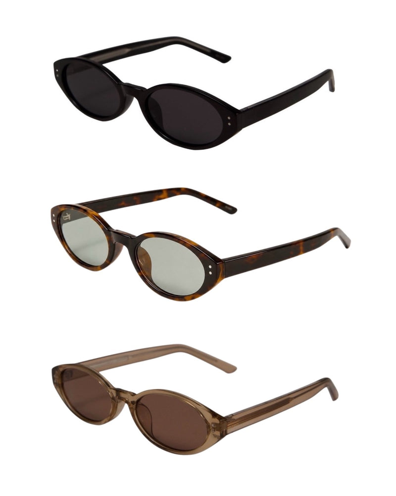 受注制【Chikashitsu +】round frame sunglasses (3color)