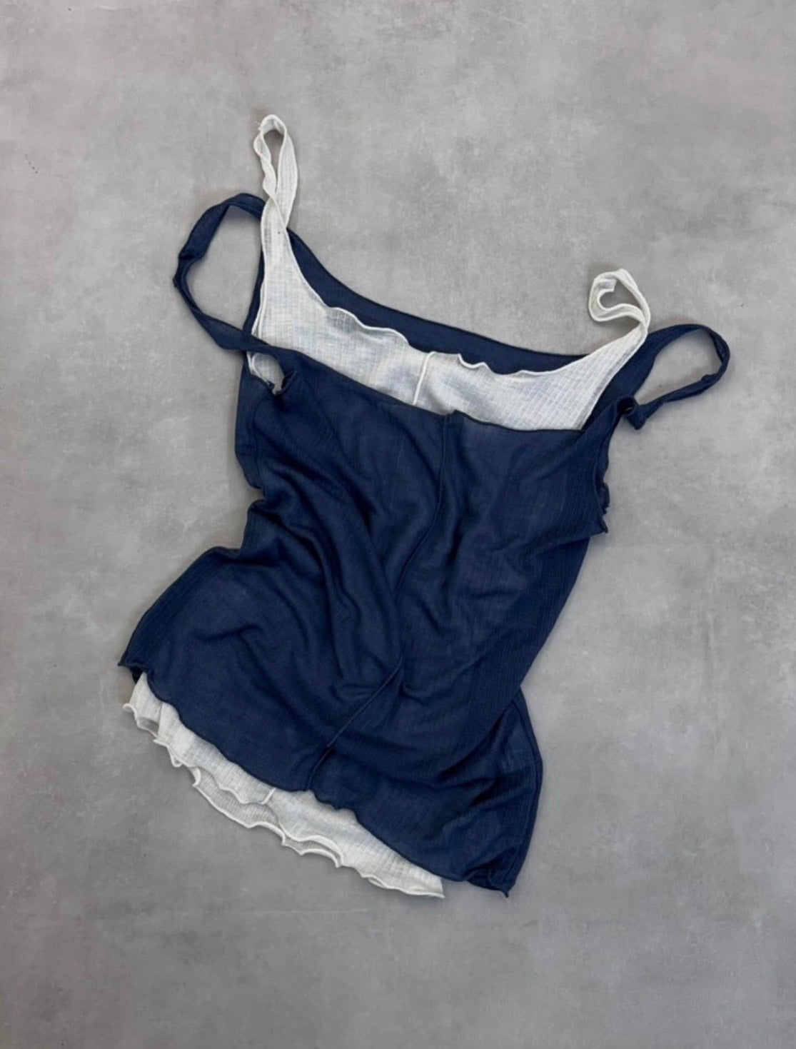 【OaKS】see-through sleeveless top (4color)