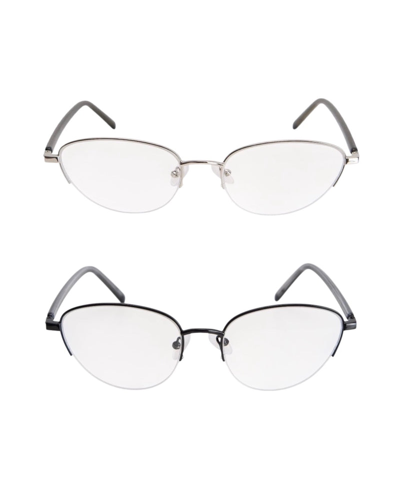受注制【Chikashitsu +】fox frame eyeglasses (2color)