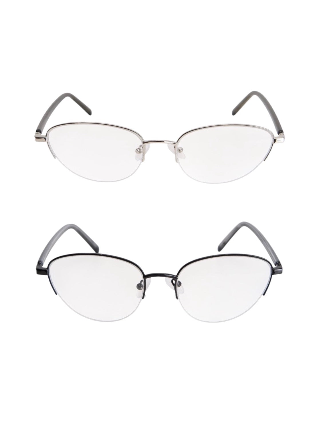受注制【Chikashitsu +】fox frame eyeglasses (2color)