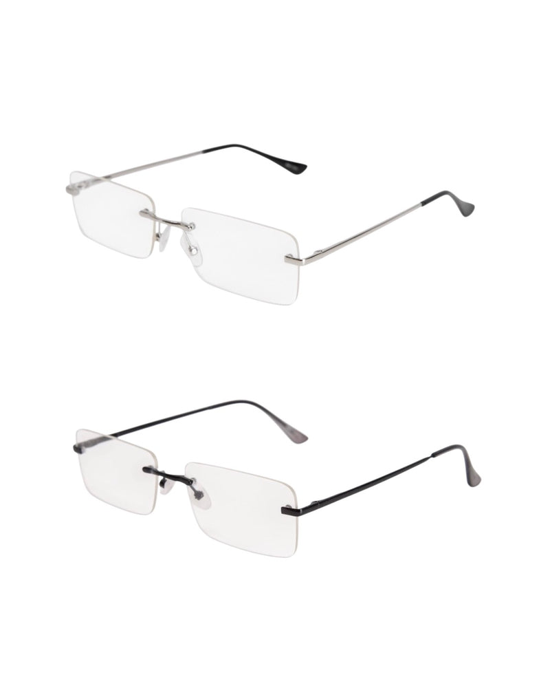 受注制【Chikashitsu +】rimless eyeglasses (2color)
