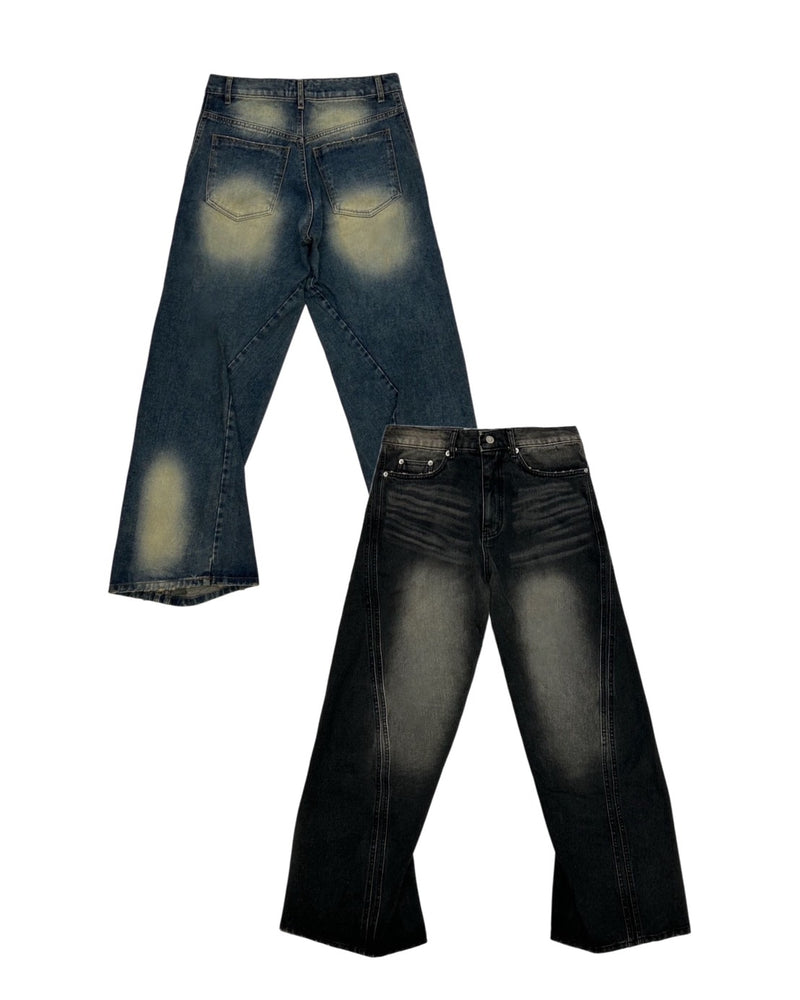 受注制【OaKS】Three-dimensional denim pants (2color)