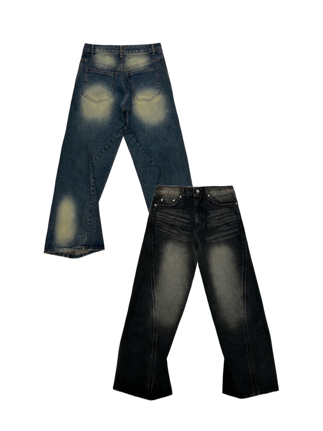 受注制【OaKS】Three-dimensional denim pants (2color)