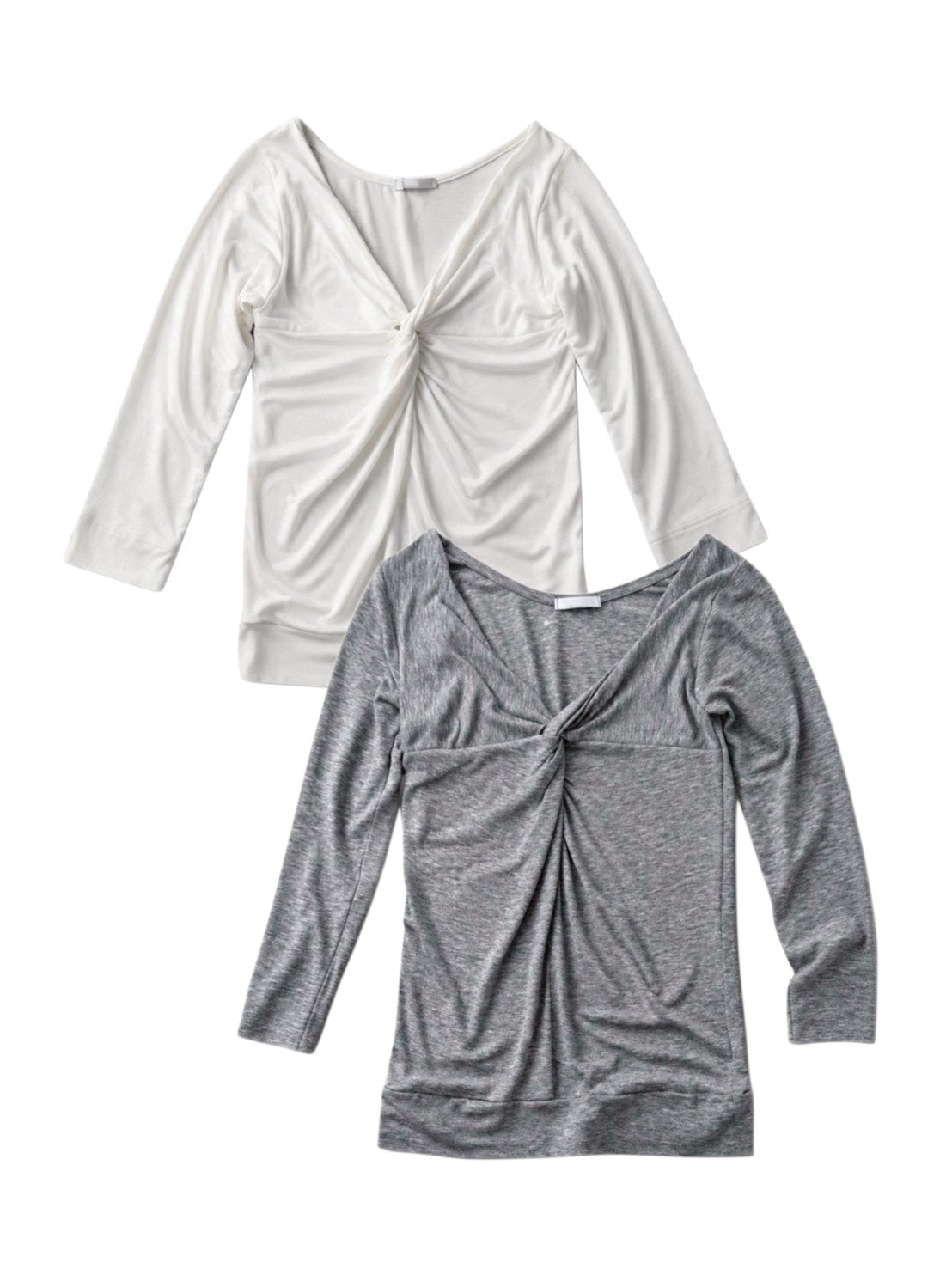受注制【OaKS】twisted 7 length sleeve t-shirt (2color)