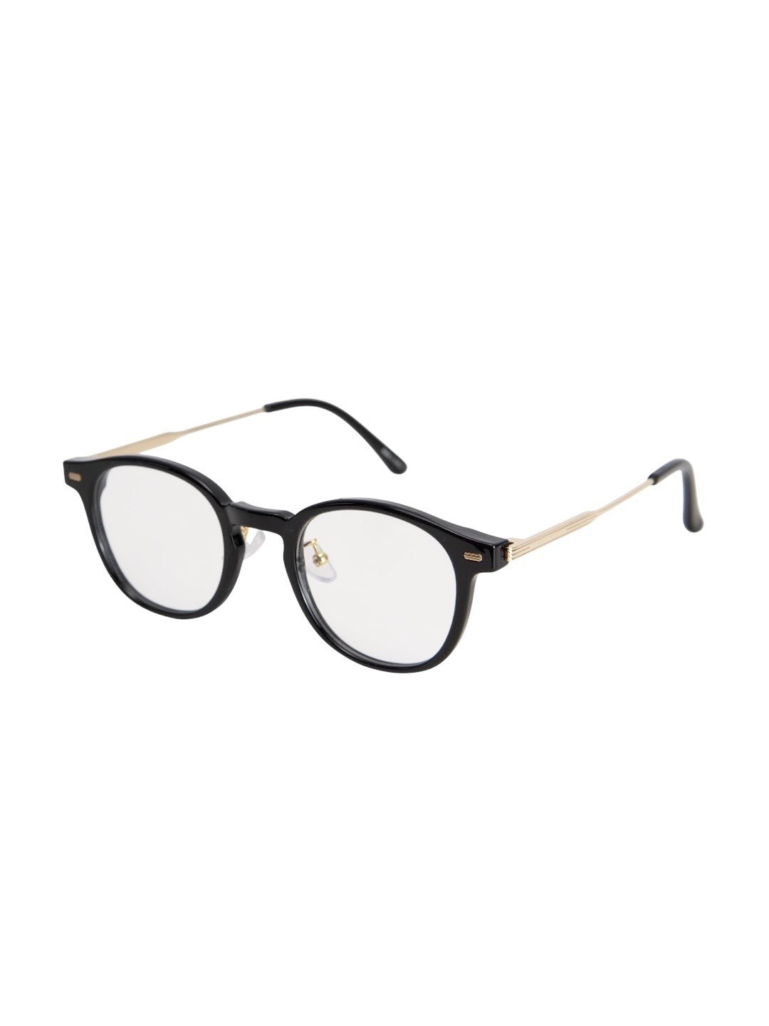 受注制【Chikashitsu +】silver temple boston eyeglasses (4color)