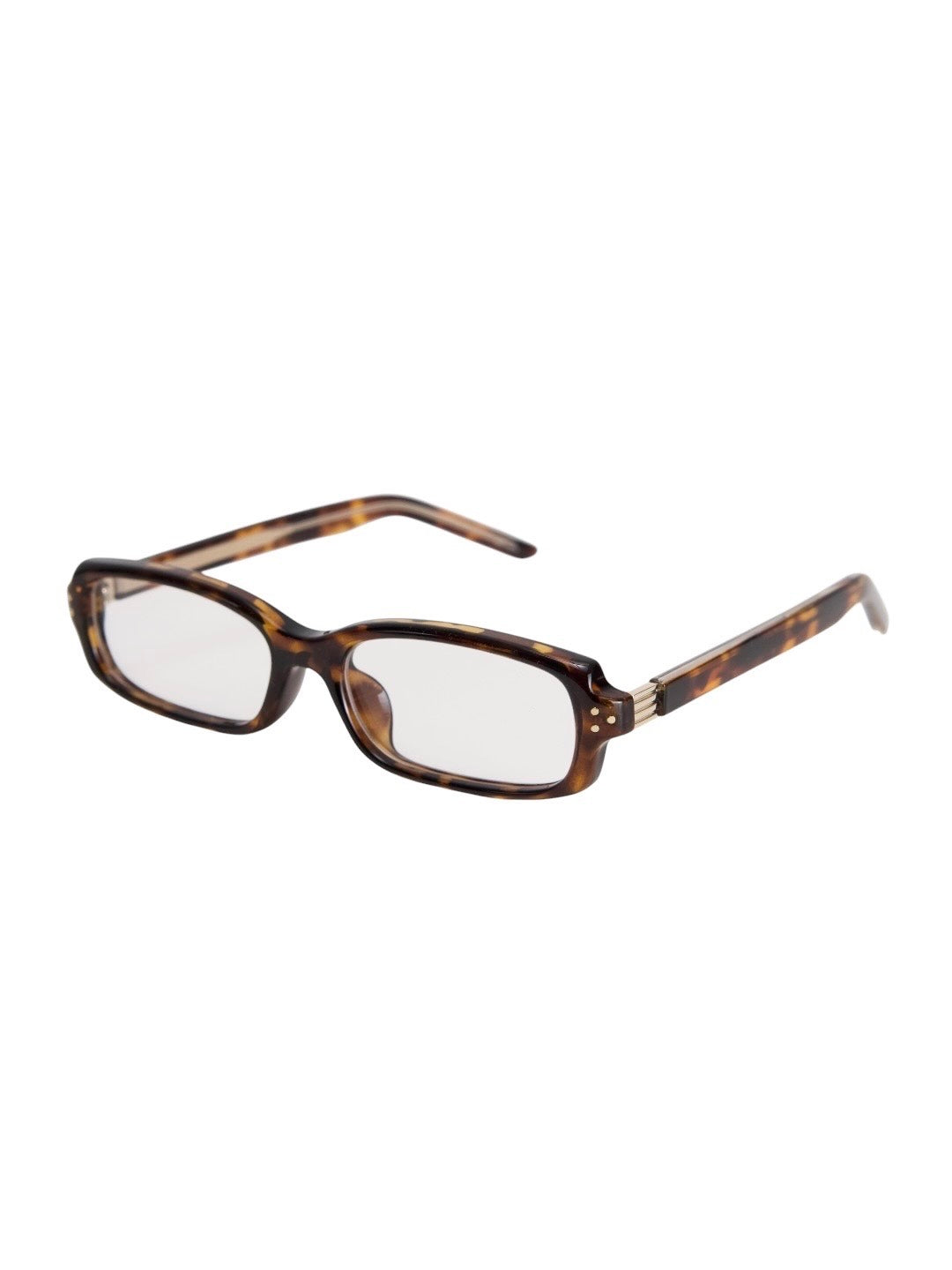 受注制【Chikashitsu +】slim square frame eyeglasses 2 (2color)