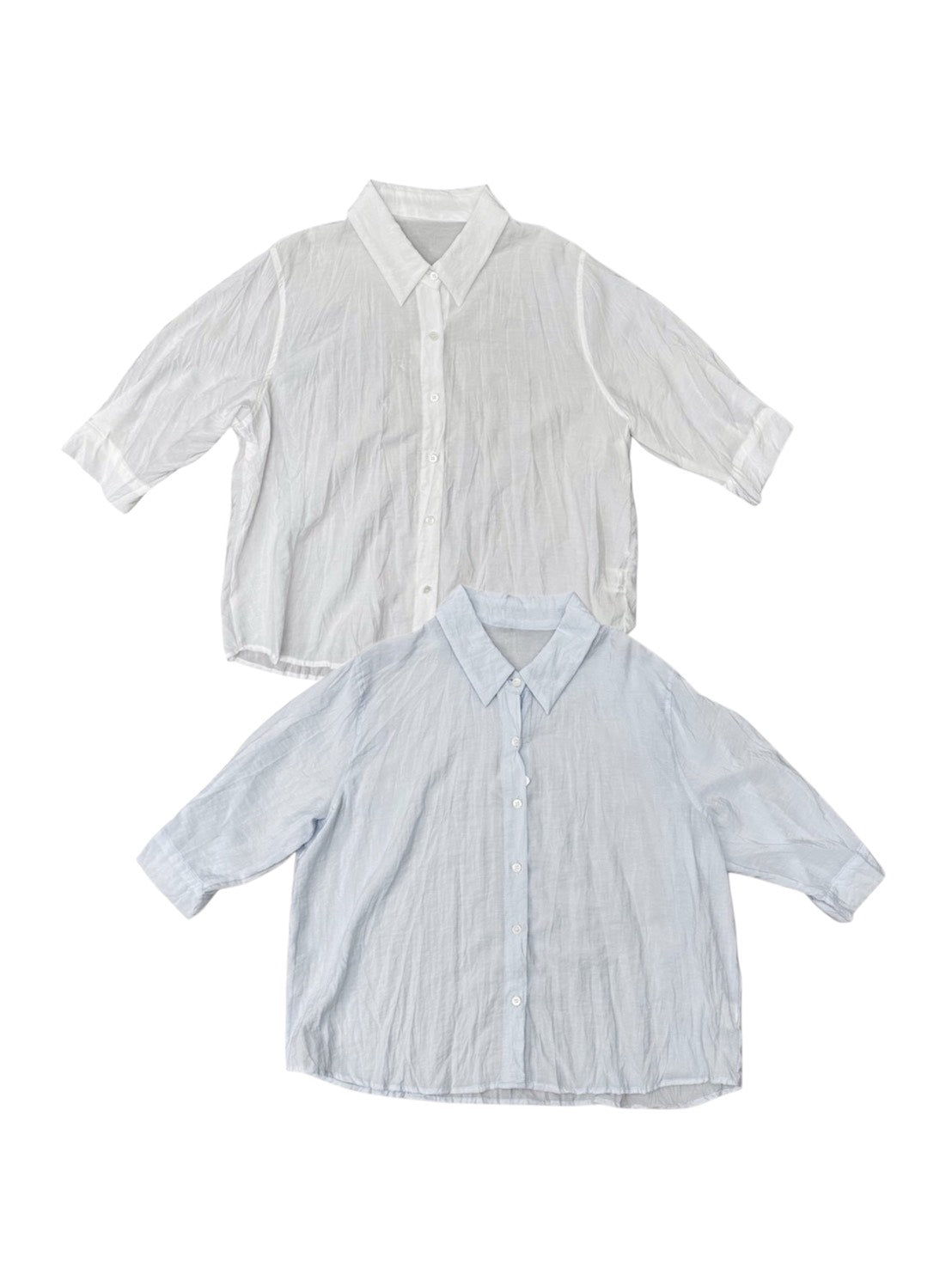受注制【OaKS】wrinkle shirt (2color)