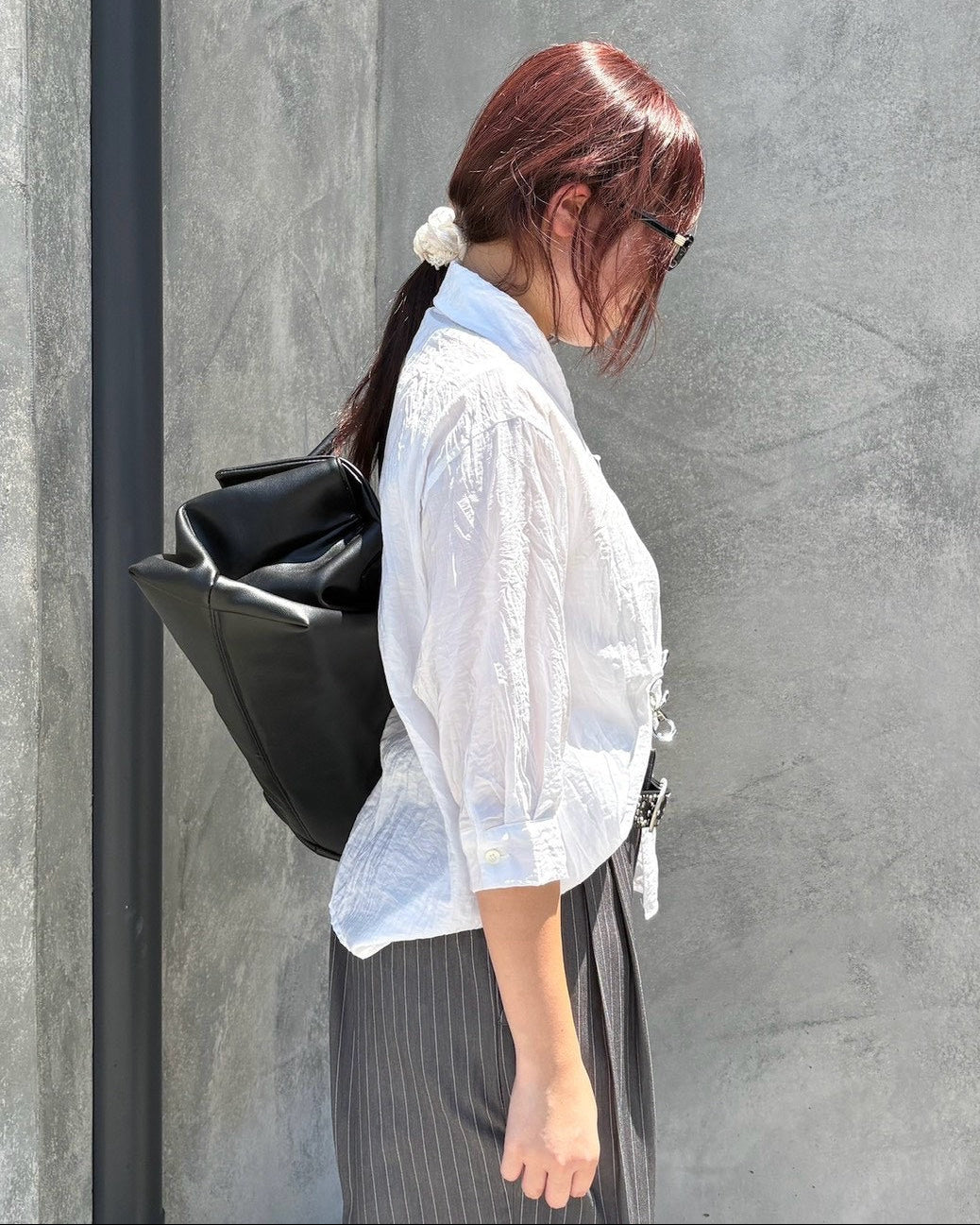 受注制【OaKS】wrinkle shirt (2color)