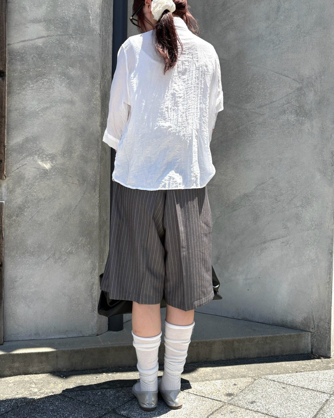 受注制【OaKS】wrinkle shirt (2color)