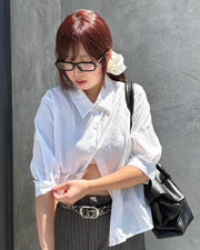 受注制【OaKS】wrinkle shirt (2color)