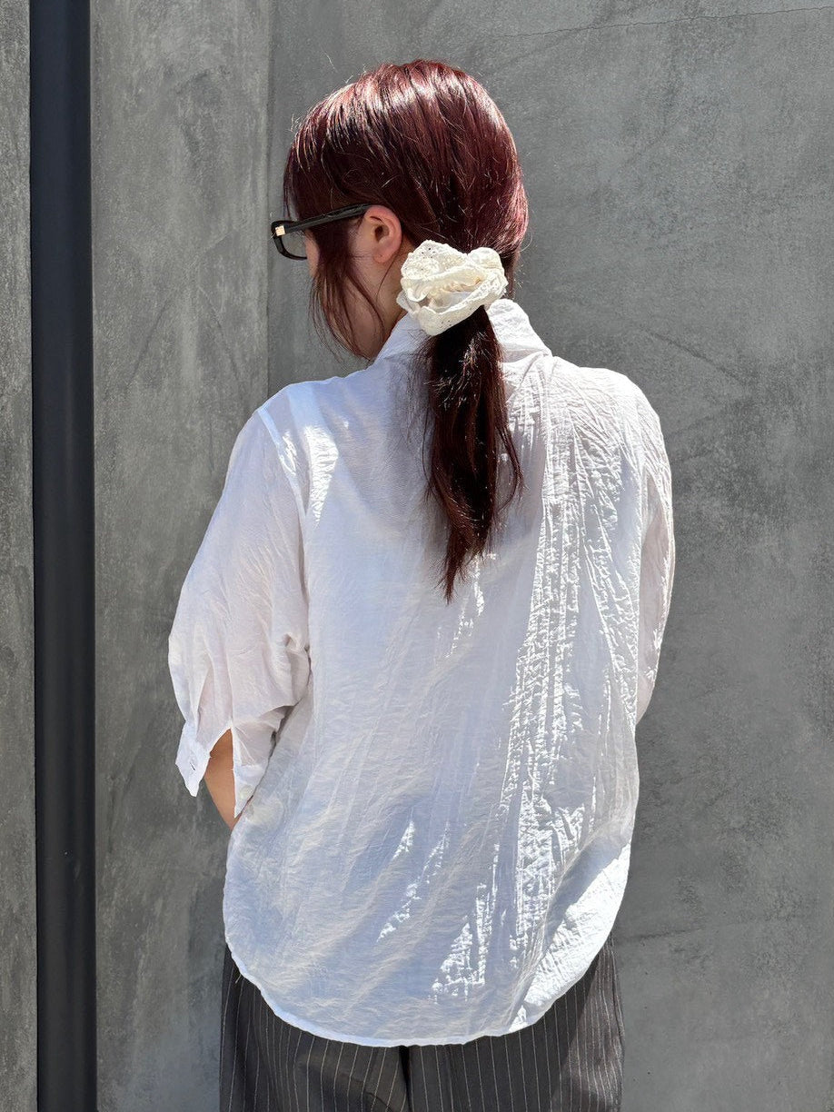 受注制【OaKS】wrinkle shirt (2color)