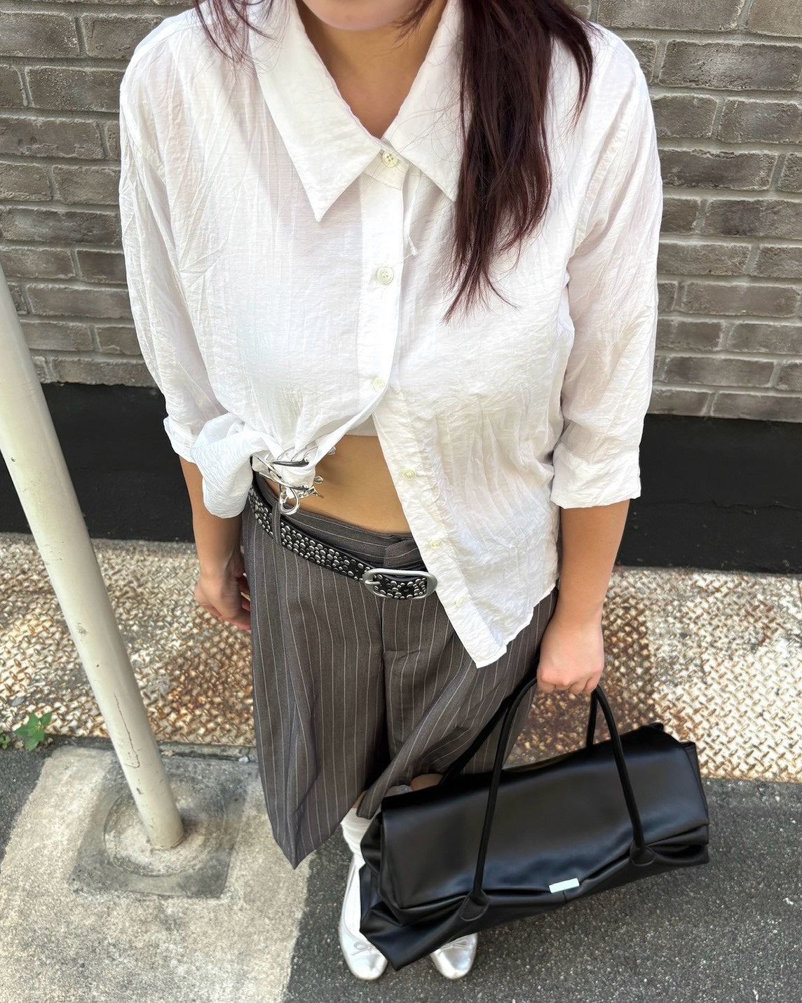 受注制【OaKS】wrinkle shirt (2color)