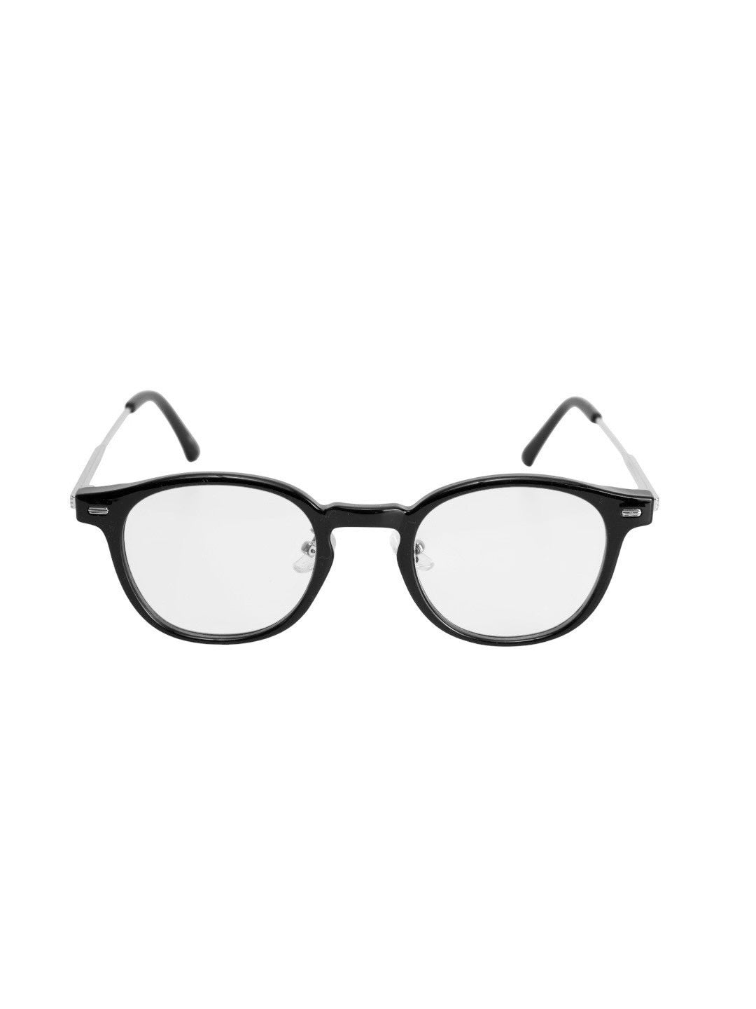 受注制【Chikashitsu +】silver temple boston eyeglasses (4color)