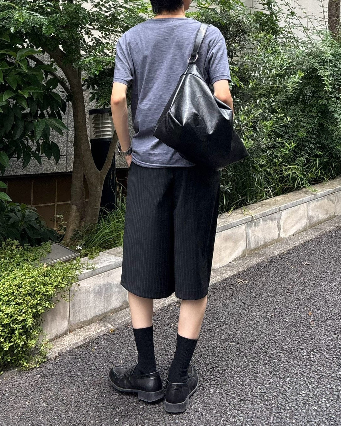 受注制【Chikashitsu +】button slub henley neck t-shirt (4color)