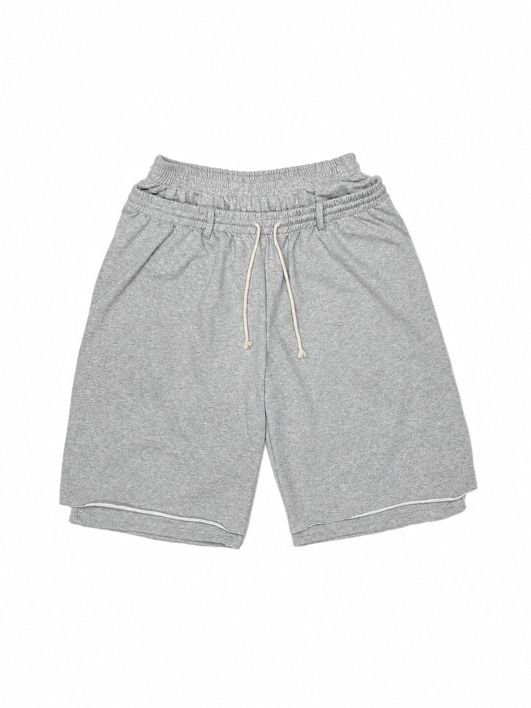 受注制【OaKS】layered sweat shorts (2color)
