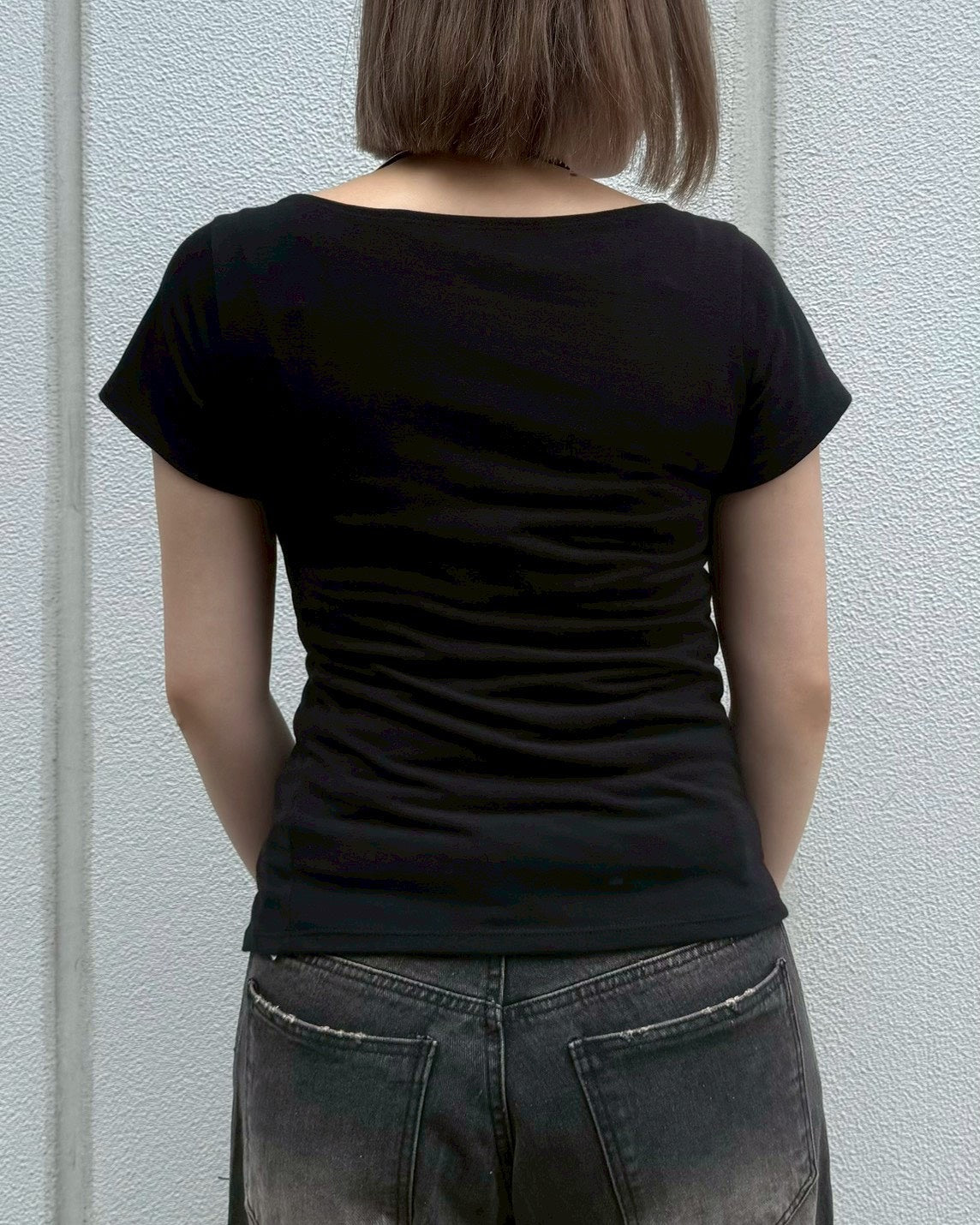 【OaKS】Manny Short-Sleeve Button T-shirt (3color)