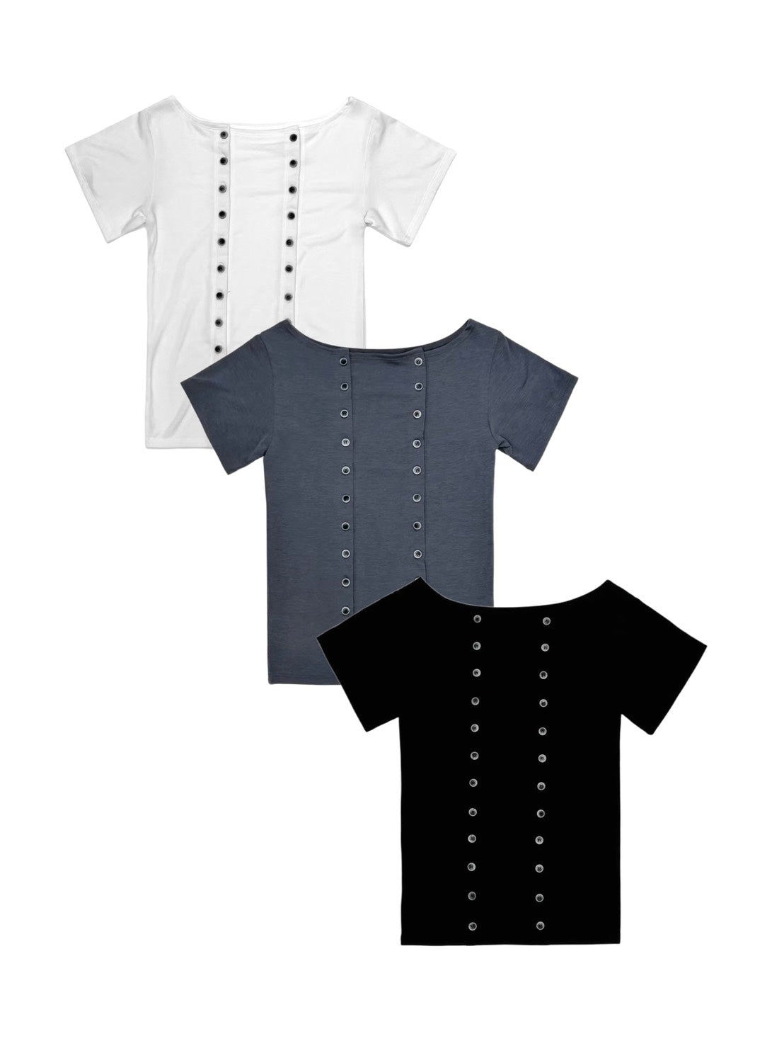 【OaKS】Manny Short-Sleeve Button T-shirt (3color)