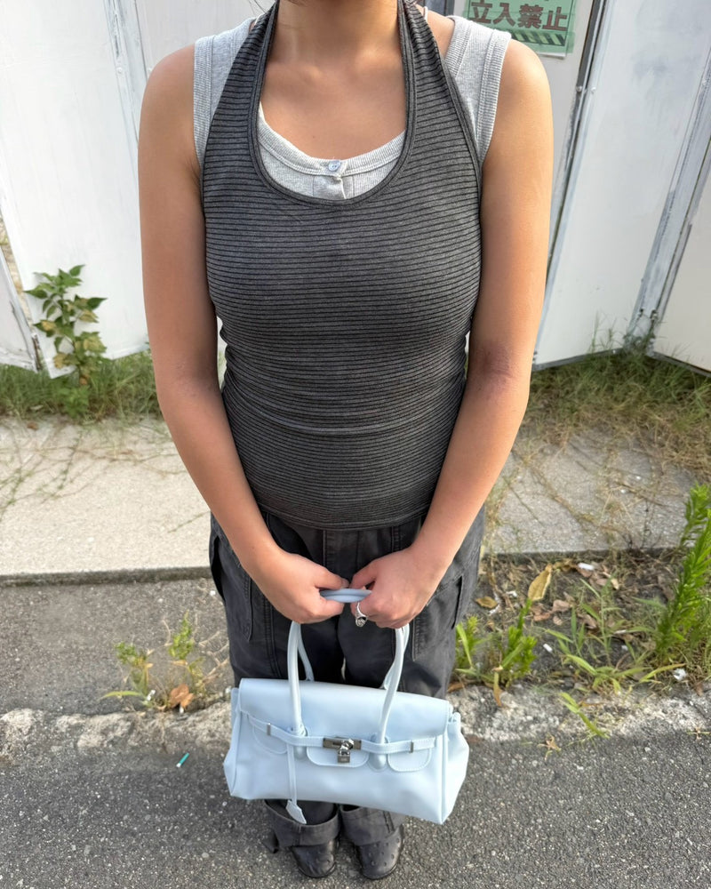 【OaKS】zia halter neck tank top (4color)
