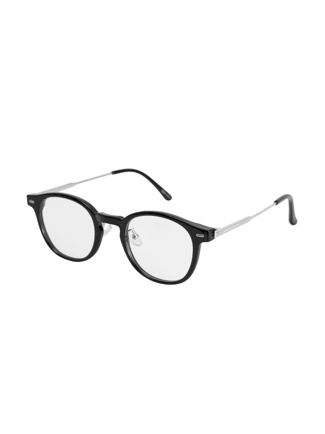 受注制【Chikashitsu +】silver temple boston eyeglasses (4color)