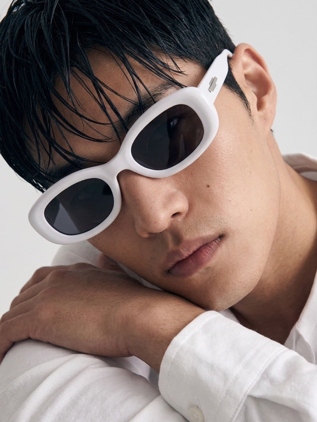 受注制【Chikashitsu +】square sunglasses (3color)
