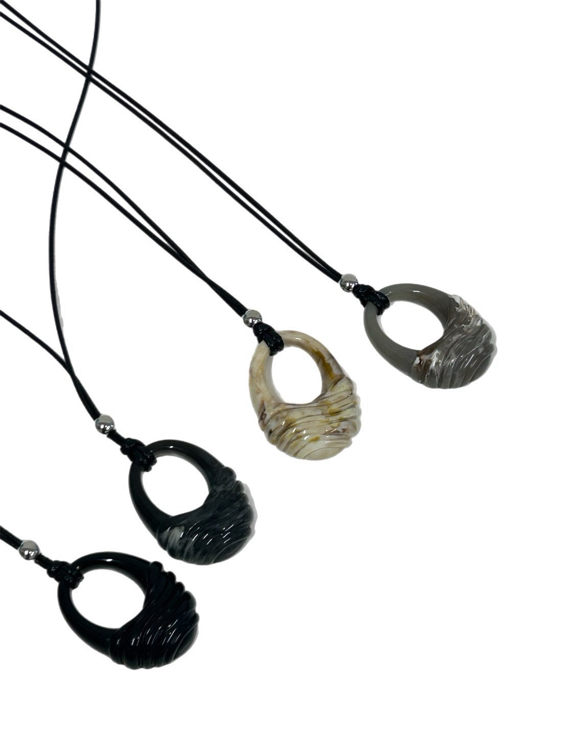 受注制【OaKS】marble wave necklace (4color)