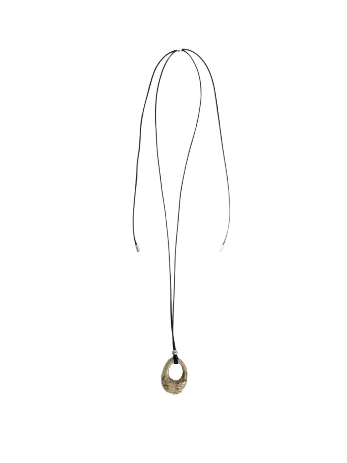 受注制【OaKS】marble wave necklace (4color)