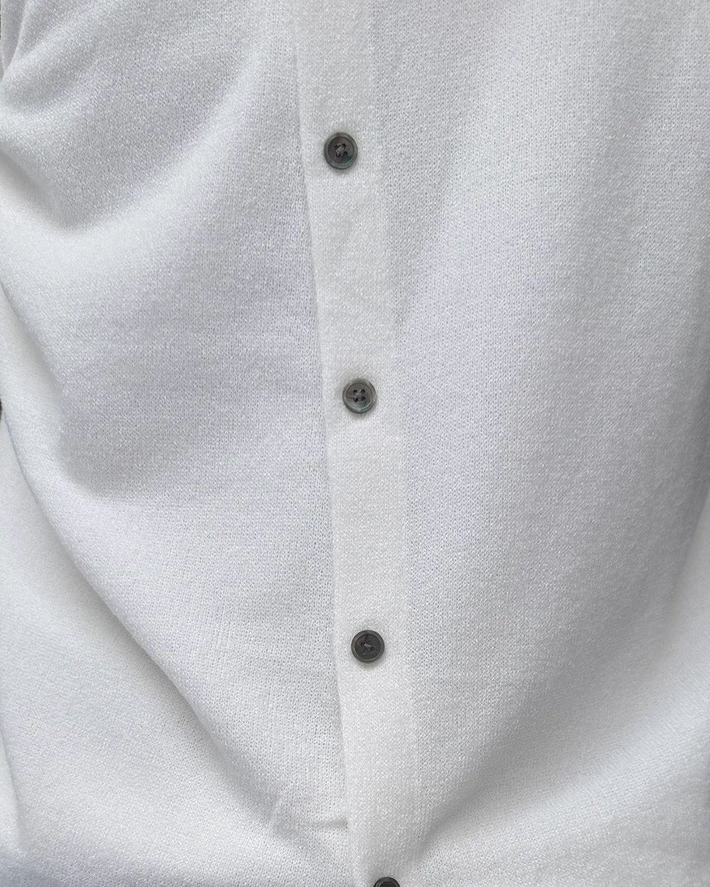 受注制【Chikashitsu +】sleek layered button half sleeve tee (4color)