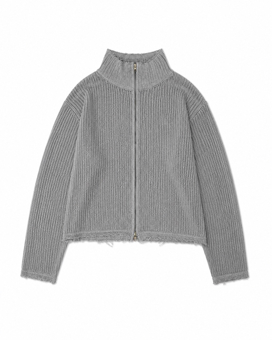 受注制【Chikashitsu +】clay net zip-up jacket (3color)