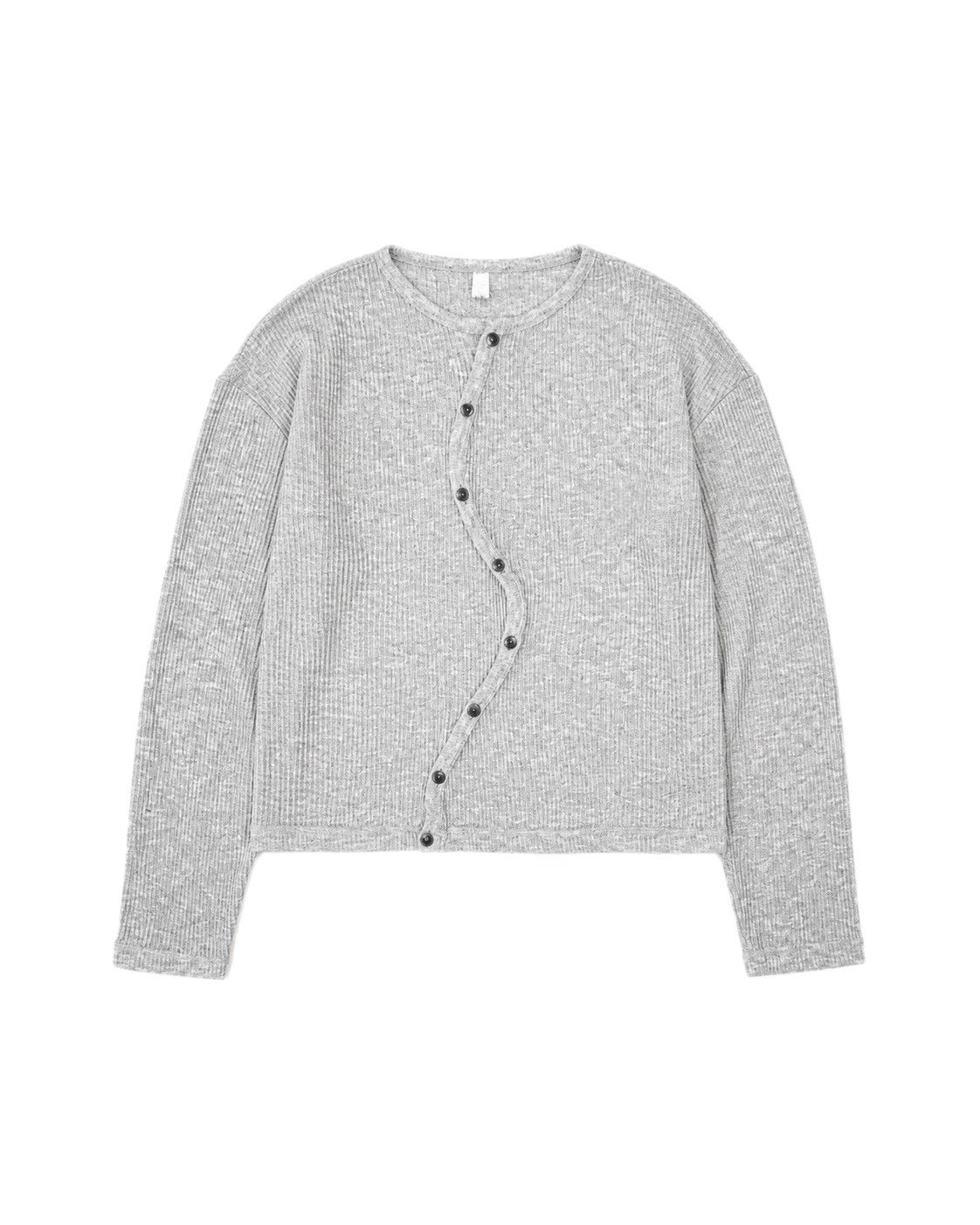 受注制【Chikashitsu +】wave design sheer cardigan (2color)