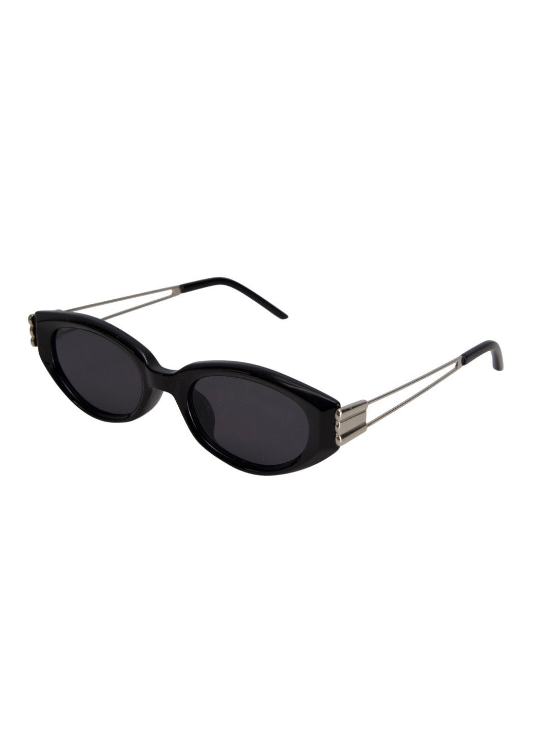 受注制【Chikashitsu +】silver temple square sunglasses (2color)